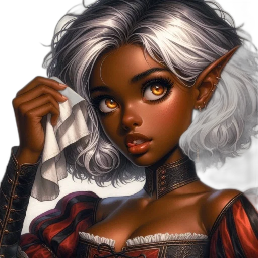 face, fantasy art, concept art, photorealistic, comic book art, dark, red, detailed transparent PNG cut-out