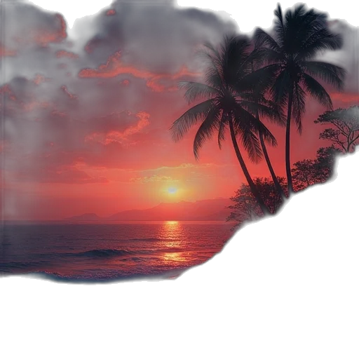 umbrella, hat, tree, dragon, photorealistic, vaporwave, 3d render, concept art transparent PNG cut-out