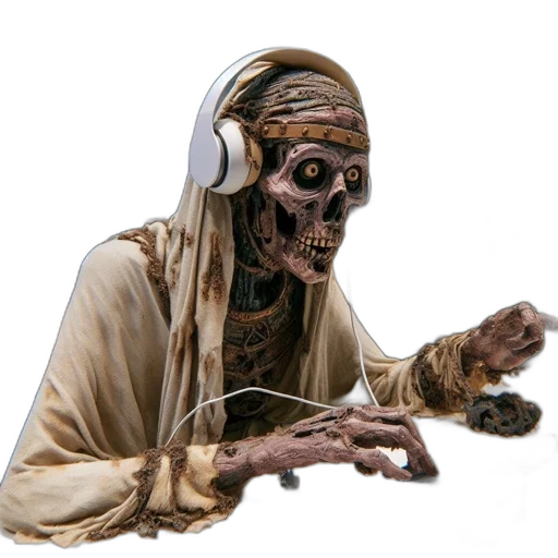 staff, mask, creature, face, concept art, 3d render, photorealistic, pixel art transparent PNG cut-out