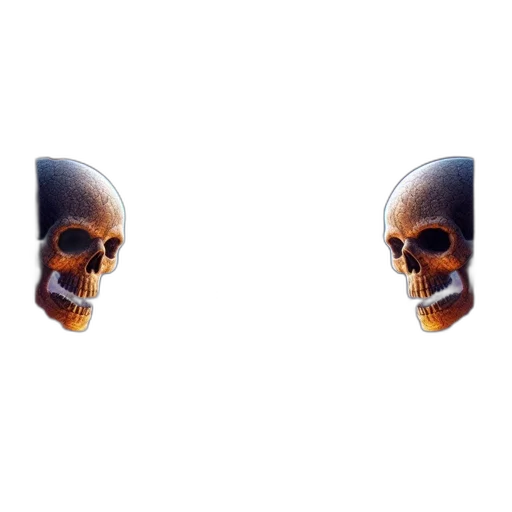 face, mask, crown, creature, 3d render, pixel art, concept art, photorealistic transparent PNG cut-out