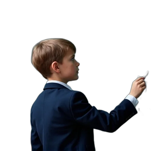 staff, weapon, jacket, photorealistic, concept art, young, boy, dark transparent PNG cut-out