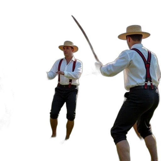 staff, hat, sword, weapon, concept art, fire, group, people transparent PNG cut-out
