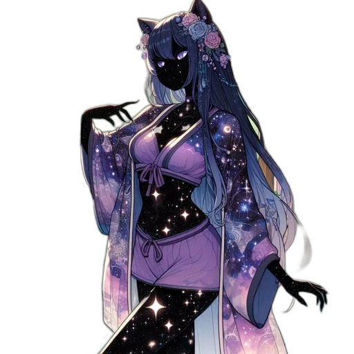 dress, staff, mask, creature, concept art, fantasy art, anime, comic book art transparent PNG cut-out