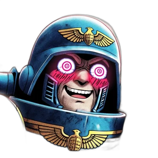 mask, robot, face, staff, concept art, comic book art, fantasy art, illustrated transparent PNG cut-out
