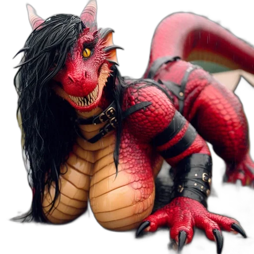 dragon, creature, animal, 3d render, concept art, fantasy art, photorealistic, vividly transparent PNG cut-out