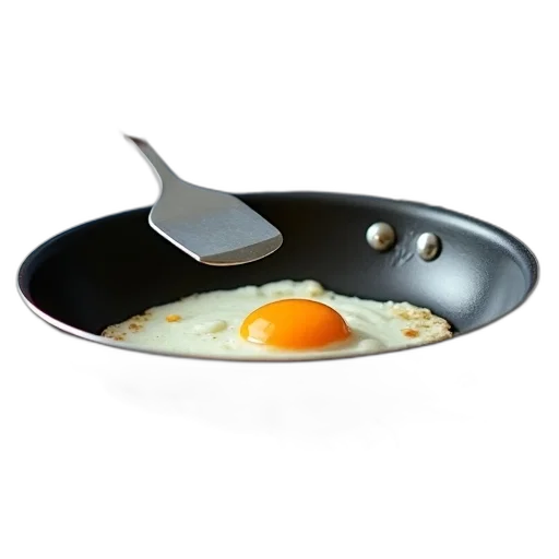 food, jewelry, 3d render, photorealistic, person, cooking, egg, pan transparent PNG cut-out