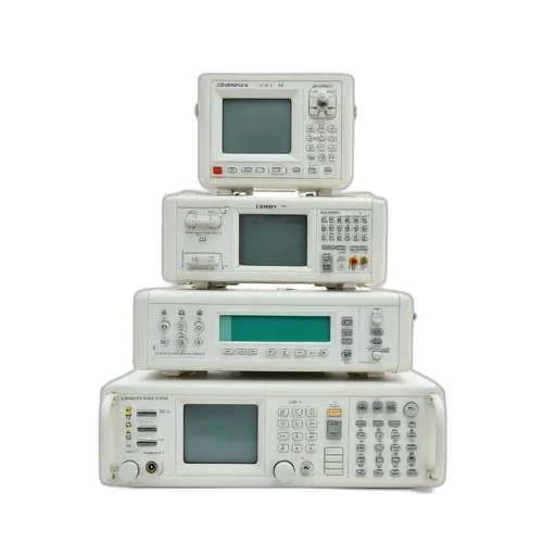 collection, five, white, electronic, devices, multiple, buttons, screens transparent PNG cut-out
