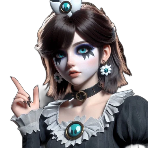staff, jewelry, face, robot, fantasy art, concept art, anime, 3d render transparent PNG cut-out