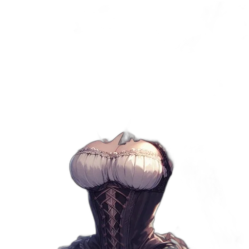 hat, crown, jacket, hair, concept art, 3d render, fantasy art, comic book art transparent PNG cut-out
