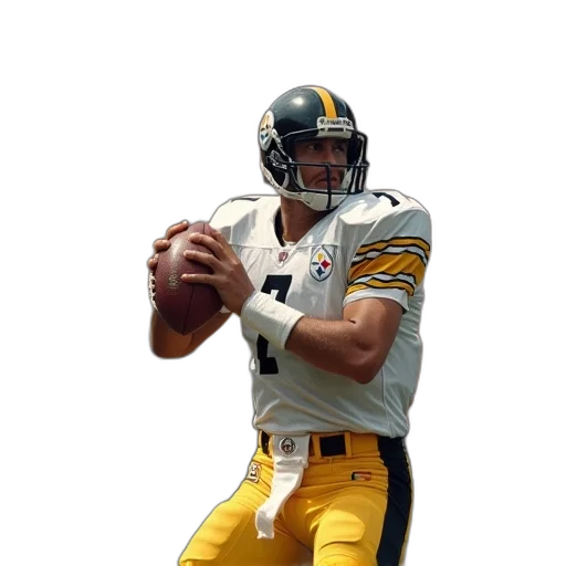 photorealistic, former, steelers, quarterback transparent PNG cut-out