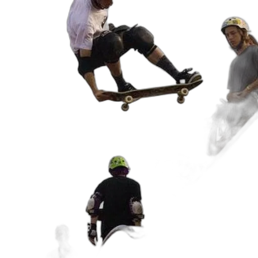 concept art, skateboarder, performing, trick, ramp, while, being, watched transparent PNG cut-out