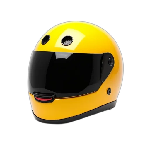 mask, hat, 3d render, photorealistic, yellow, helmet, black, visor transparent PNG cut-out