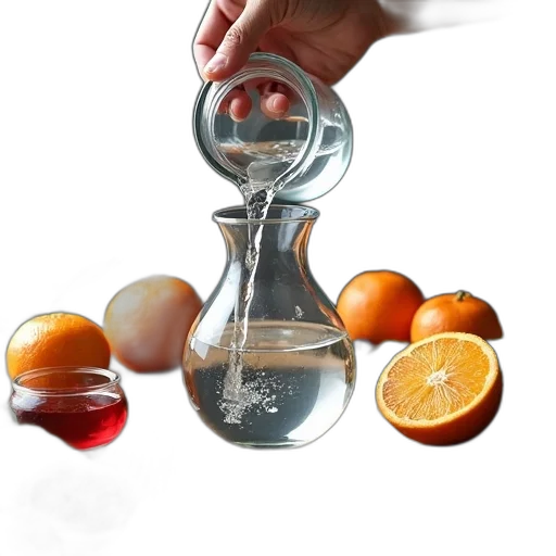 bottle, jewelry, food, staff, photorealistic, 3d render, hand, pouring transparent PNG cut-out