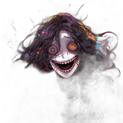 mask, creature, face, hair, concept art, fantasy art, pixel art, photorealistic transparent PNG cut-out