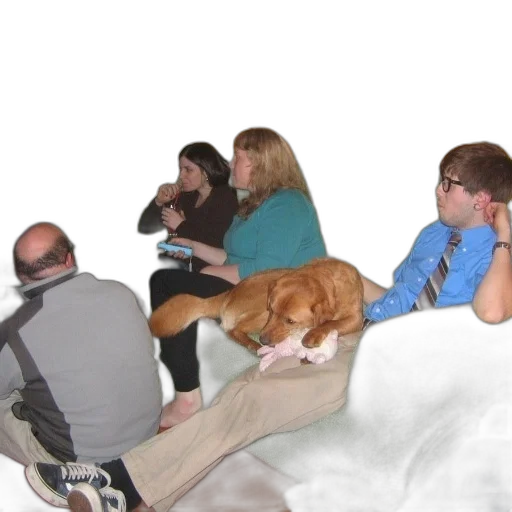 staff, furniture, 3d render, outer space, fire, group, people, sit transparent PNG cut-out