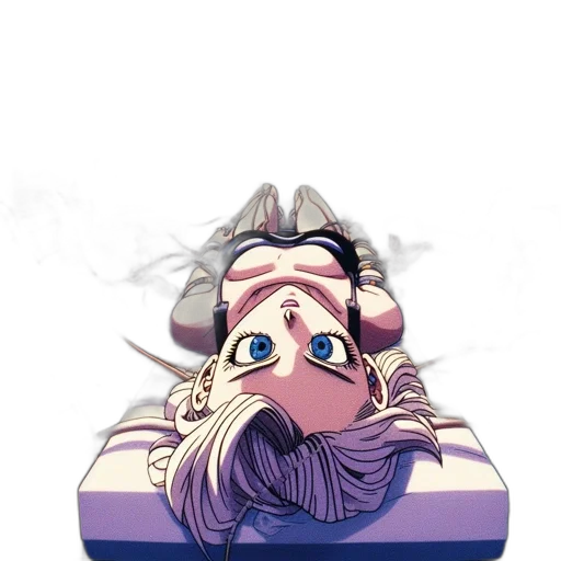 crown, creature, dragon, mask, anime, concept art, vaporwave, cartoon transparent PNG cut-out