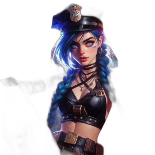 staff, weapon, hat, concept art, cyberpunk, fantasy art, comic book art, neon lights transparent PNG cut-out