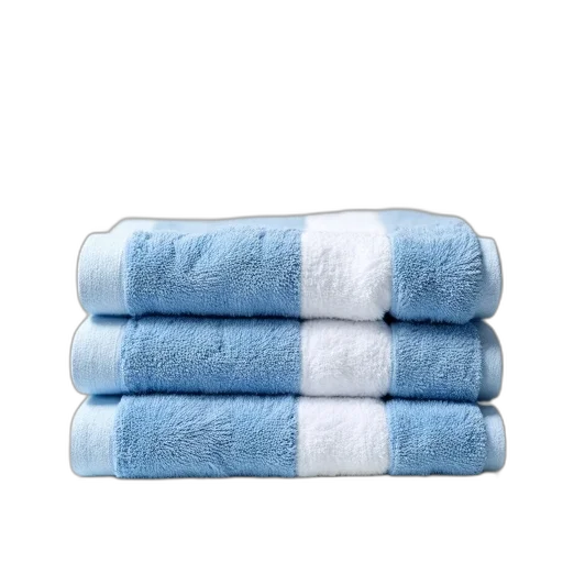jacket, blue, pastel, monochrome, stack, white, striped, towels transparent PNG cut-out