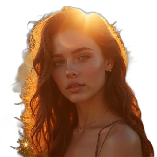 face, hair, jewelry, crown, photorealistic, oil painting, fantasy art, watercolor transparent PNG cut-out