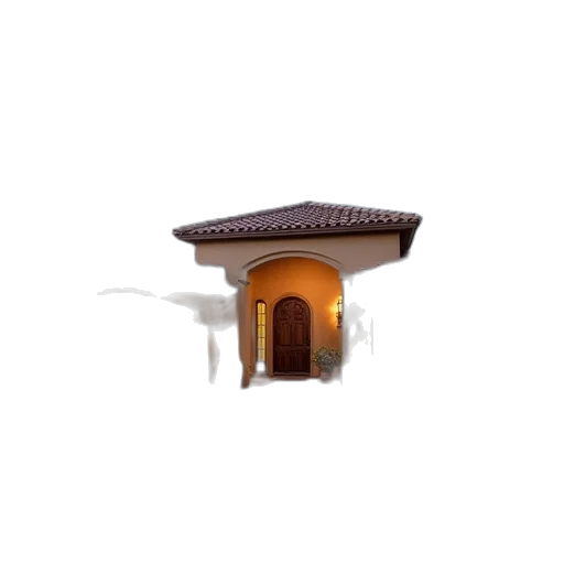 building, furniture, umbrella, hat, 3d render, photorealistic, concept art, 7645 transparent PNG cut-out