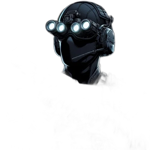 mask, robot, face, creature, concept art, comic book art, cyberpunk, fantasy art transparent PNG cut-out