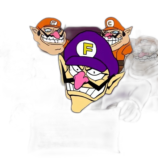 crown, concept art, cartoon, 3d render, pixel art, waluigi, dons, hat transparent PNG cut-out