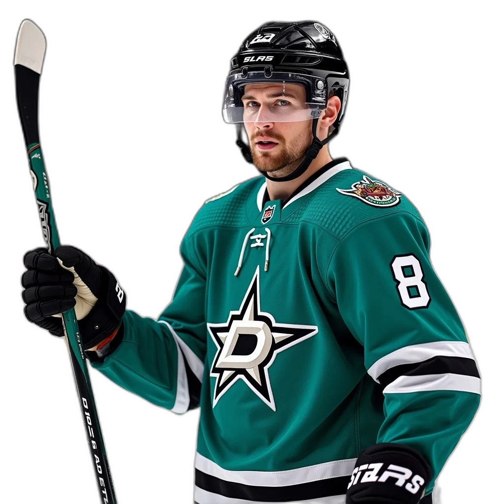 staff, hockey, player, teal, jersey, number, holding, stick transparent PNG cut-out