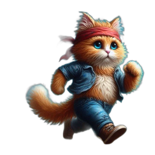staff, animal, creature, jacket, concept art, 3d render, fantasy art, photorealistic transparent PNG cut-out