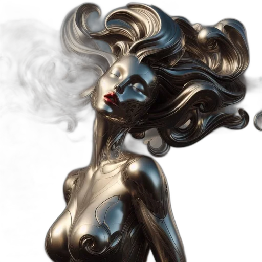 mask, fantasy art, concept art, comic book art, photorealistic, dark, golden, blue transparent PNG cut-out