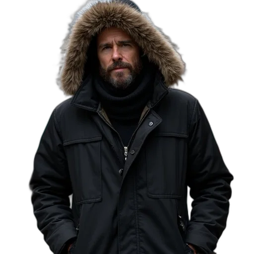 jacket, staff, polar, sheller transparent PNG cut-out