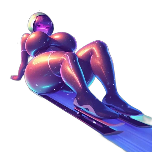 robot, creature, sword, weapon, vaporwave, cyberpunk, 3d render, concept art transparent PNG cut-out