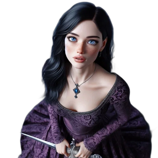 jewelry, dress, fantasy art, concept art, 3d render, photorealistic, medieval, setting transparent PNG cut-out