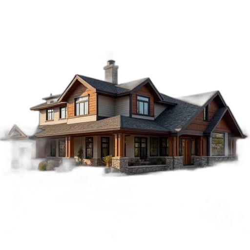building, 3d render, photorealistic, concept art, pixel art, fog, earth tones, dark transparent PNG cut-out