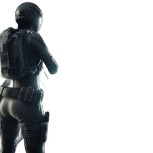 robot, weapon, 3d render, concept art, cyberpunk, outer space, inside, futuristic transparent PNG cut-out