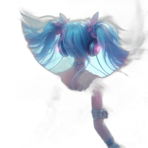 hair, mask, robot, dragon, anime, concept art, fantasy art, watercolor transparent PNG cut-out