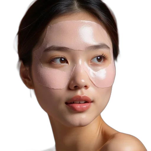 mask, face, jewelry, photorealistic, 3d render, oil painting, loretta, hair transparent PNG cut-out