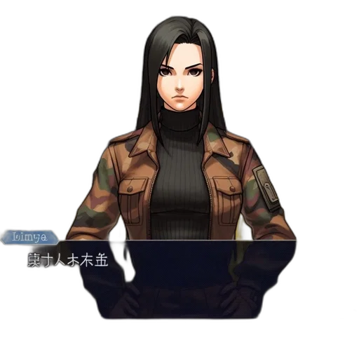 jacket, staff, pixel art, concept art, fantasy art, 3d render, earth tones, dark transparent PNG cut-out