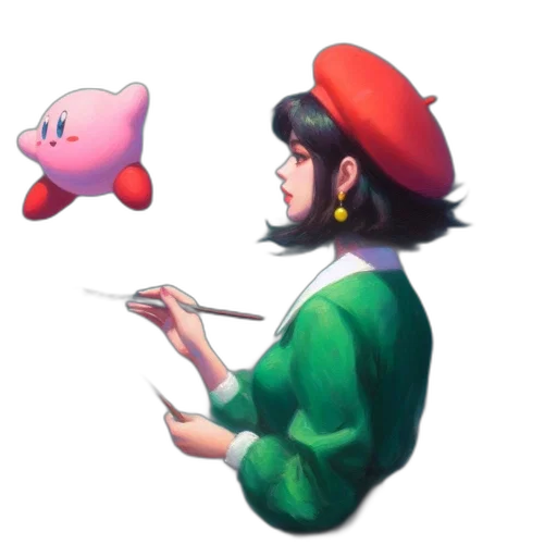 food, hat, staff, jewelry, pixel art, concept art, vaporwave, watercolor transparent PNG cut-out