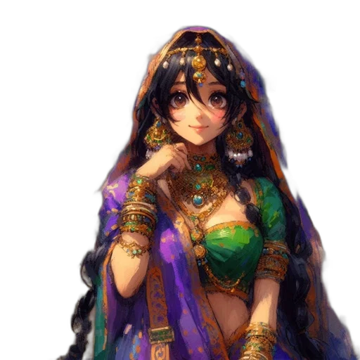dress, jewelry, crown, staff, fantasy art, concept art, pixel art, anime transparent PNG cut-out