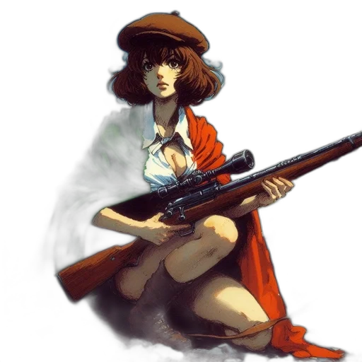 weapon, staff, hat, concept art, pixel art, fantasy art, comic book art, red transparent PNG cut-out