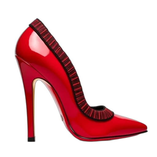 shoes, red, high-heeled, shoe, glossy, finish, pointed, toe transparent PNG cut-out