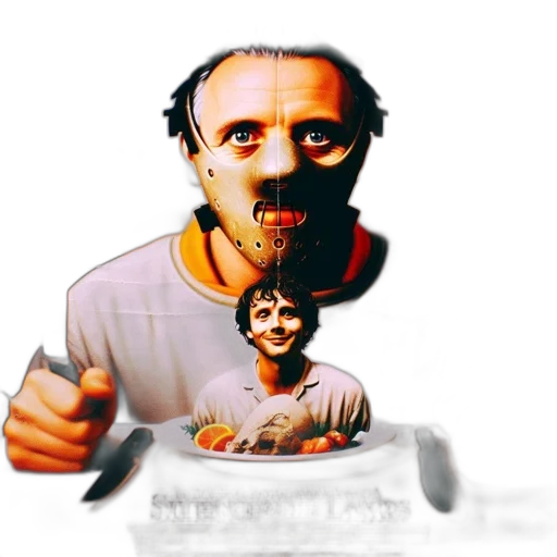 face, mask, food, creature, concept art, pixel art, cartoon, comic book art transparent PNG cut-out