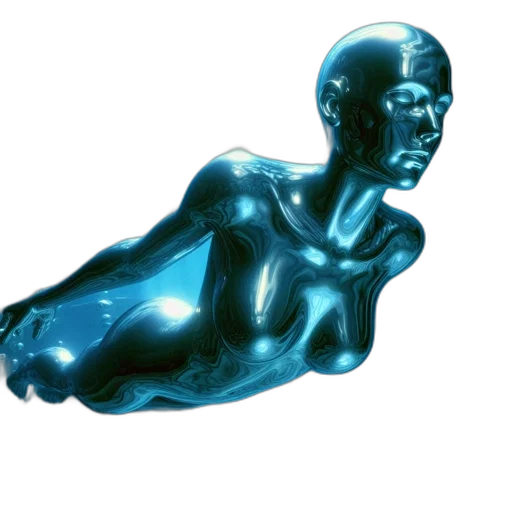 robot, jewelry, face, staff, 3d render, concept art, vaporwave, photorealistic transparent PNG cut-out