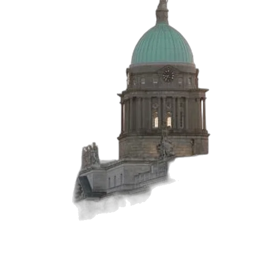 building, staff, crown, hat, 3d render, concept art, photorealistic, pixel art transparent PNG cut-out