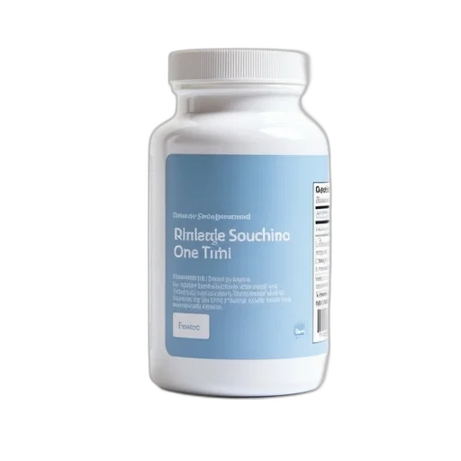 white, plastic, bottle, blue, label, containing, dietary, supplement transparent PNG cut-out