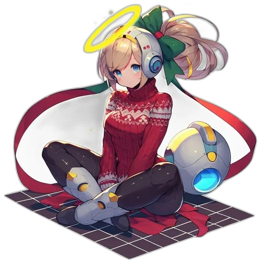 robot, staff, weapon, dragon, pixel art, anime, concept art, fantasy art transparent PNG cut-out