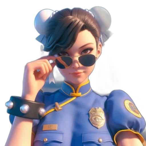 staff, face, weapon, jacket, concept art, 3d render, cartoon, anime transparent PNG cut-out