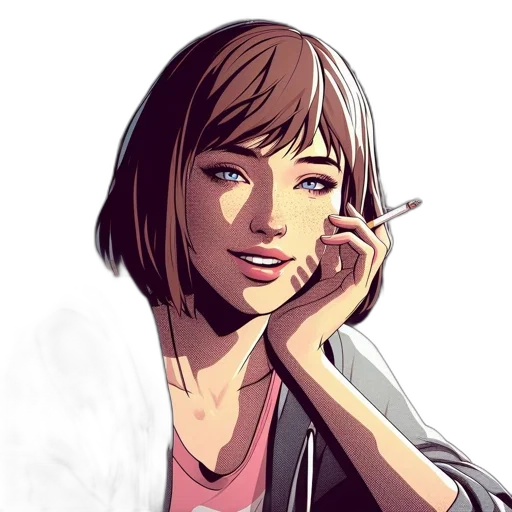 face, comic book art, cartoon, photorealistic, concept art, neon lights, pastel, monochrome transparent PNG cut-out
