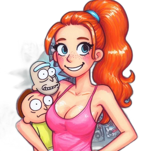dress, robot, cartoon, comic book art, concept art, anime, underwater, pastel transparent PNG cut-out