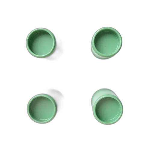 jewelry, furniture, 3d render, photorealistic, green, pastel, earth tones, monochrome transparent PNG cut-out